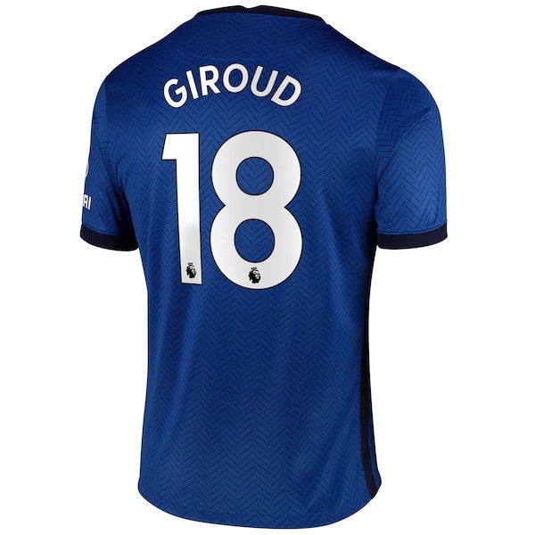 Camiseta Chelsea NO.18 Giroud 1ª 2020-2021 Azul